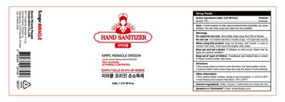 3780ml Ndc: 77524-0030-7 (Miracle Origin Hand Sanitizer Nurse(1gel))